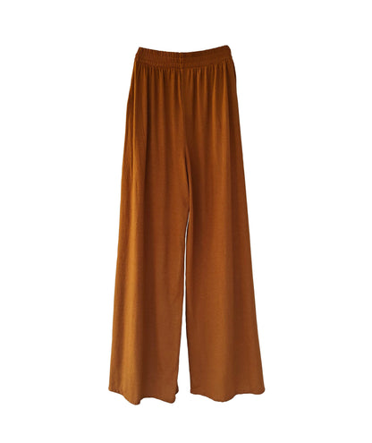 Cotton/Modal Wide-Leg Pants