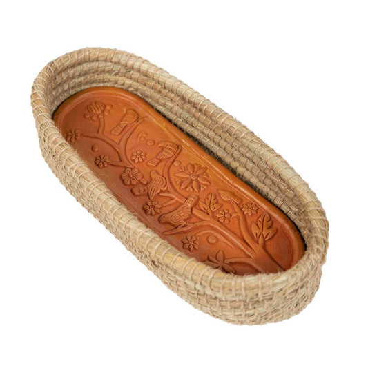 Bread Basket with Terracotta Warmer | Long