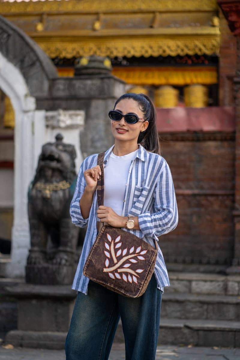 Brown Leaf Bag | Eco-friendly