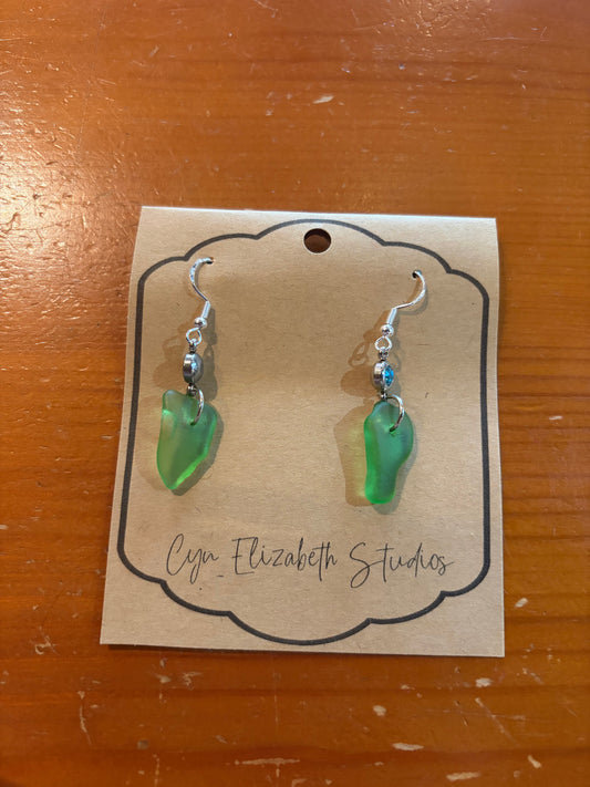 Salty Sea Glass Dangles
