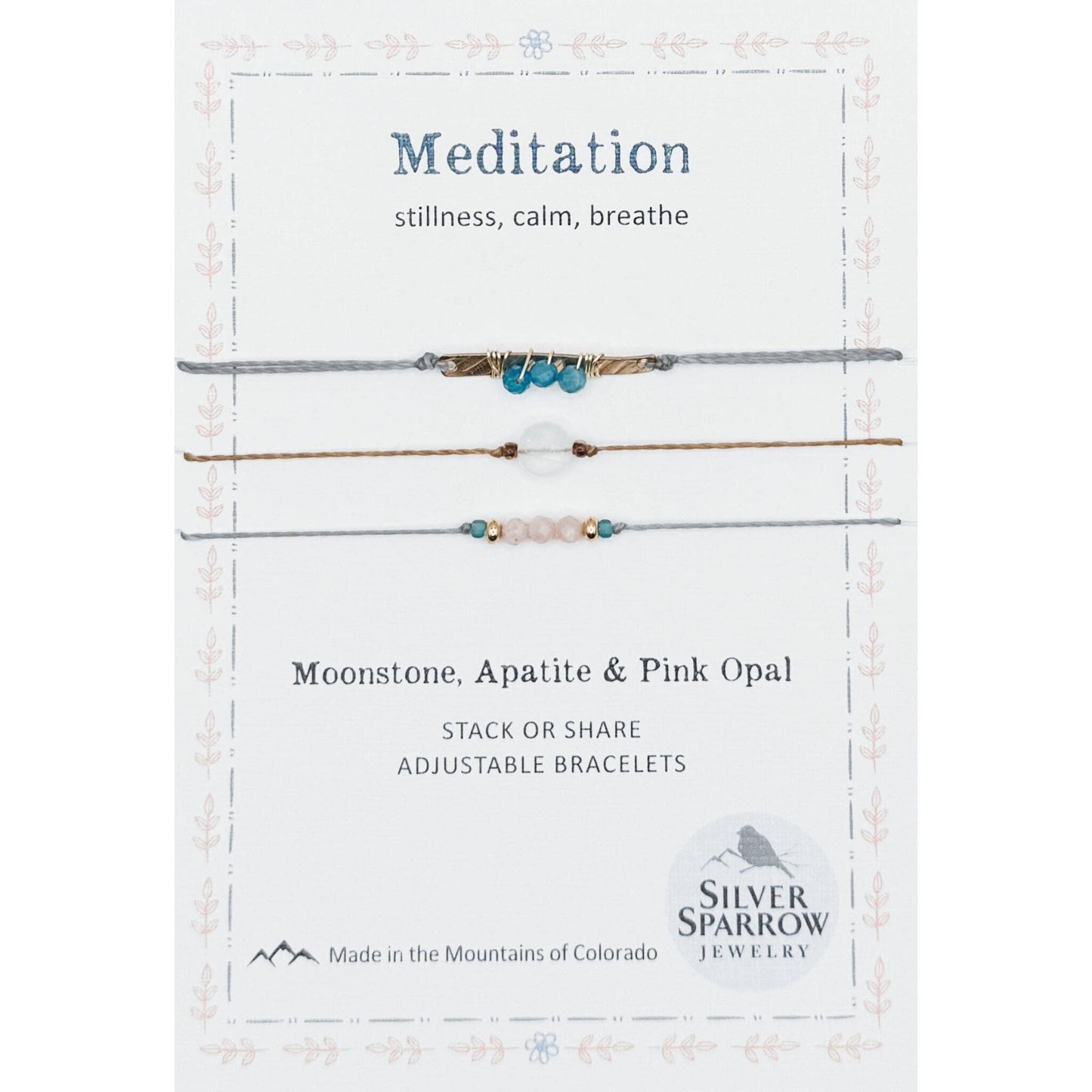 ‘Meditation’ Stackable Bracelet Trio
