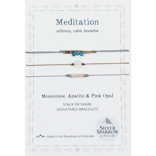 ‘Meditation’ Stackable Bracelet Trio