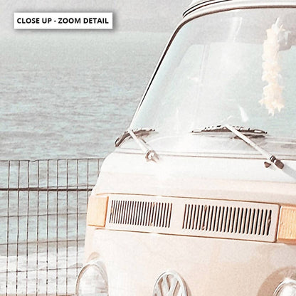 Coastal VW Van Print
