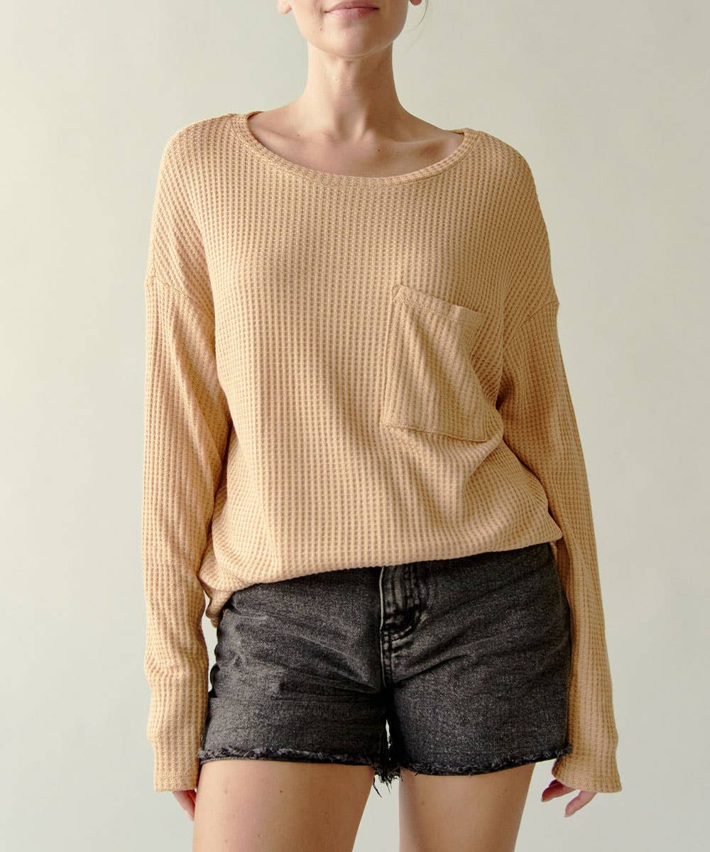 Bamboo Waffle Long Sleeve Shirt