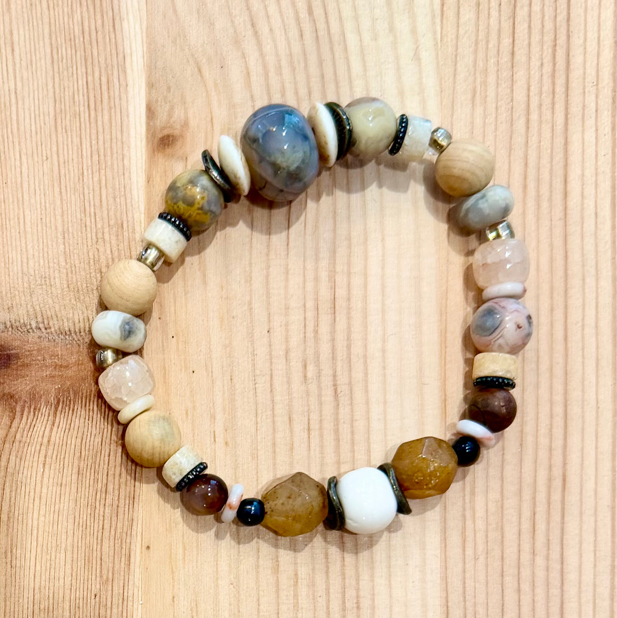 Desert Stone Bracelet Collection | Sunstone, Jasper, Quartz, Agate
