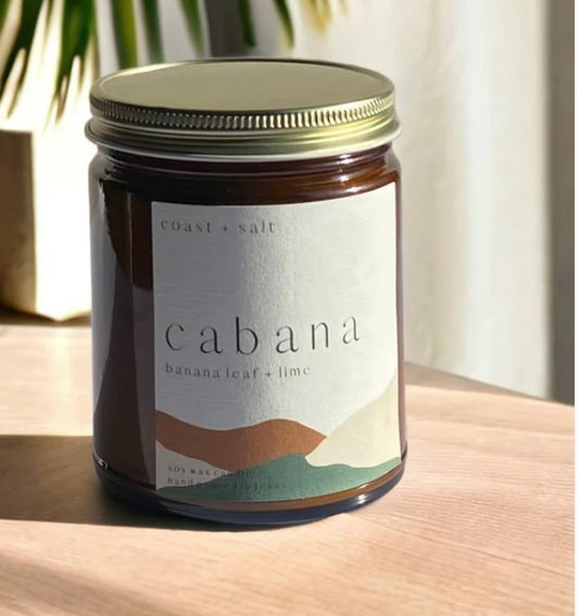 Cabana | Banana Leaf + Lime Soy Wax Candle