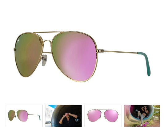 Bravo Charlie pink mirror sunglasses