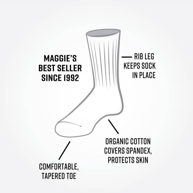 Organic Cotton Crew Socks