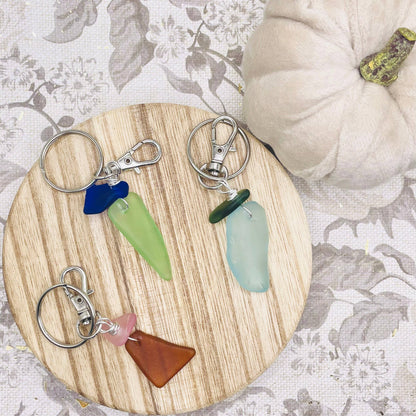 The Beachcomber- a Sea Glass Keychain