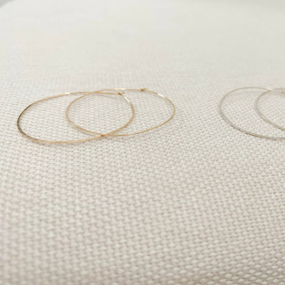 Large Thin Hammered Hoop
