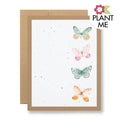 Plantable Card | Blank {watercolor butterfly}