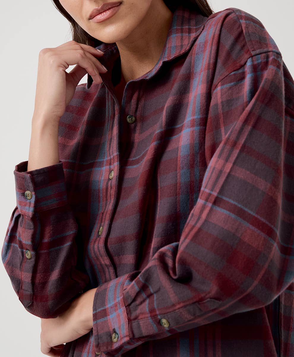 Oversized Women's Organic Flannel