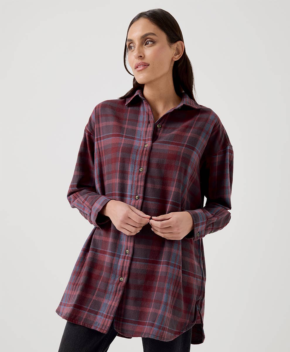 Oversized Women's Organic Flannel