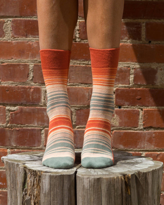 Organic Sunset Striped Socks