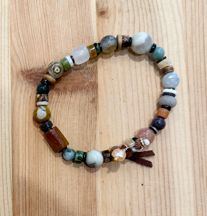 Noe Kai Bracelet Collection | Opal, Moonstone, Quartz, Agate, Pearl