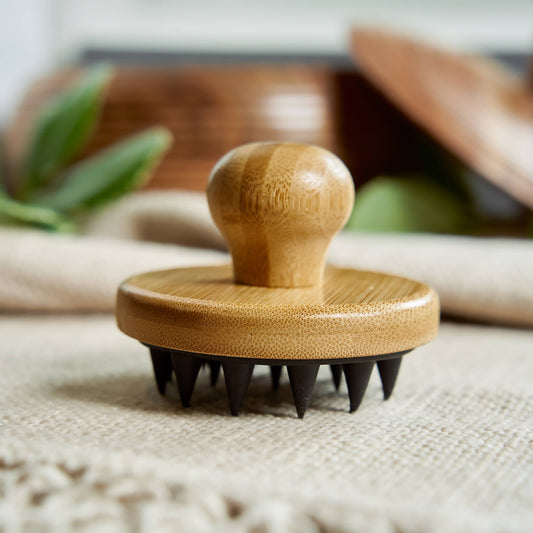 Bamboo Silicone Scalp Massager (Gift Bags)