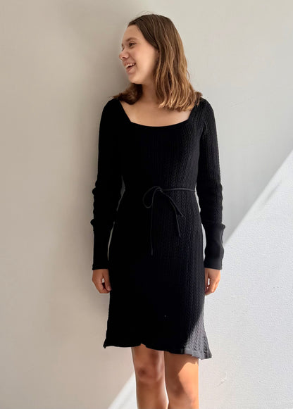 Organic Cable Knit Sweater Dress