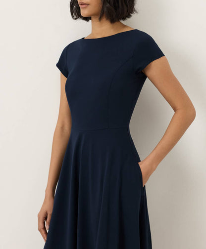 Fitted Top Ballet Neck Midi