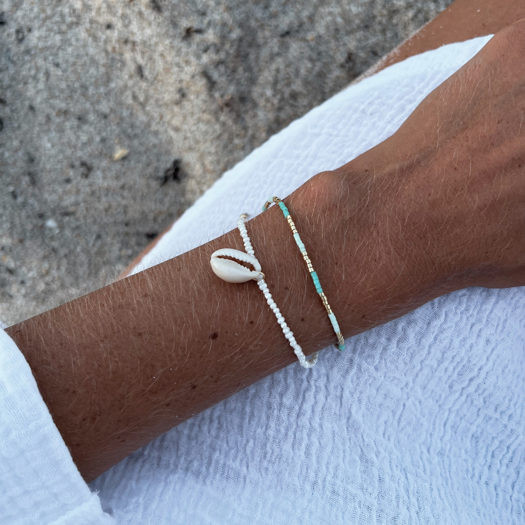 DOUBLE BRACELET ✿ SEAFOAM