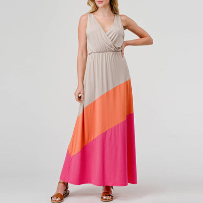 Retro Stripe Modal Maxi
