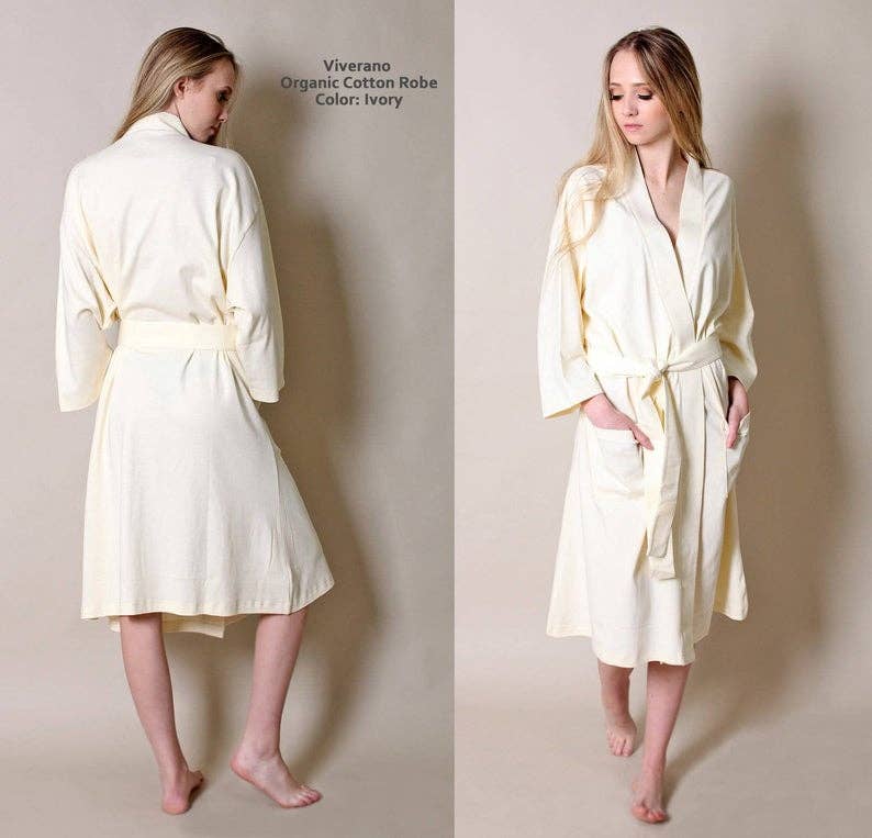 Lightweight Organic Cotton Bathrobe