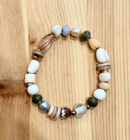Noe Kai Bracelet Collection | Opal, Moonstone, Quartz, Agate, Pearl