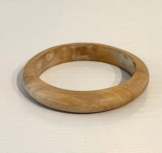 Earth Elements Bangle | .5” Wood