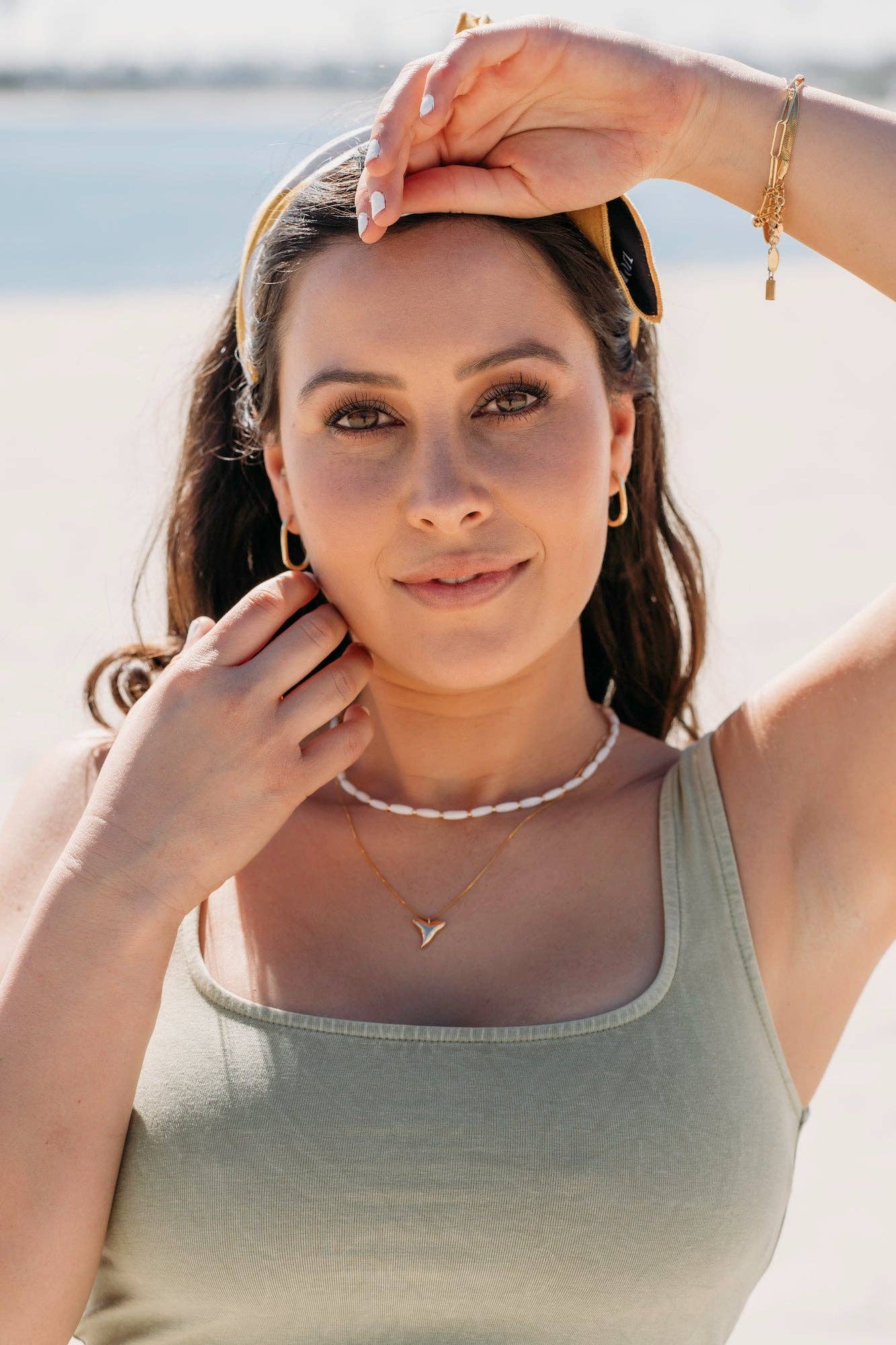 Deco Hoops ~ Salty Pendants