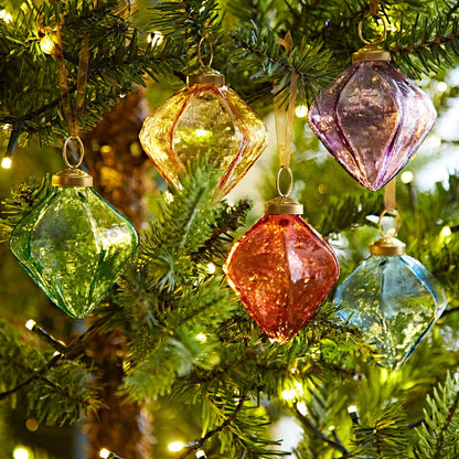 Recycled Glass Holiday Baubles