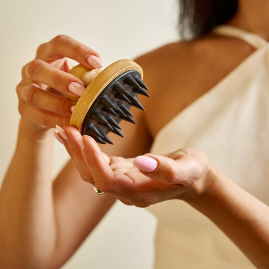 Bamboo Silicone Scalp Massager