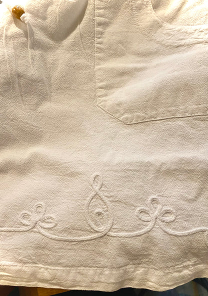 Mid-Length Cotton Shorts | White