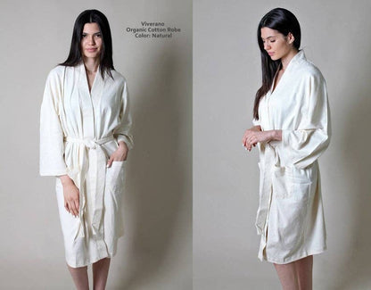 Lightweight Organic Cotton Bathrobe