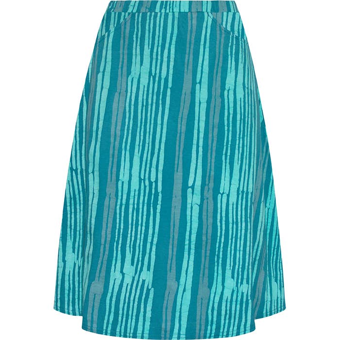 Sierra Skirt: Reeds - Teal-Organic
