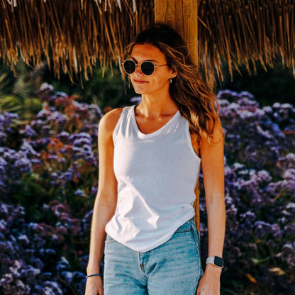 White Organic Cotton Tank