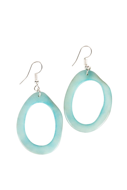 Tagua Oval Earrings