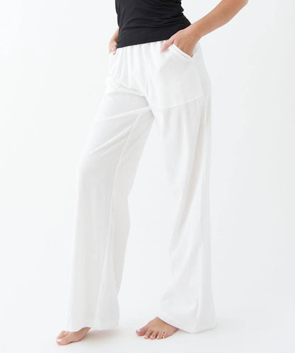 White Linen/Cotton Pants