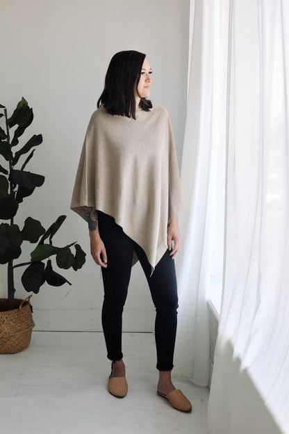 Eco-Chic Sweater Poncho