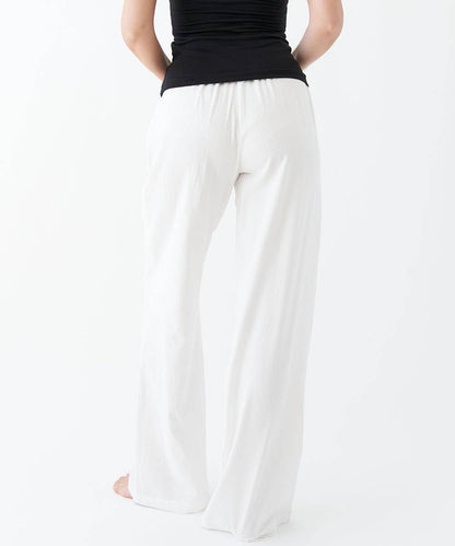 White Linen/Cotton Pants