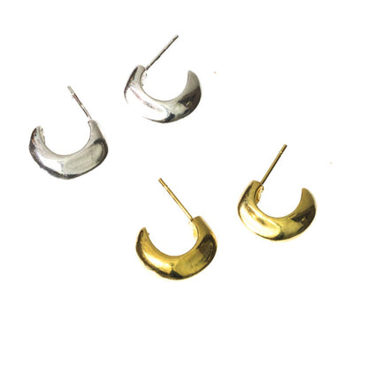 Crescent Hug Earrings | 14K Gold Plated