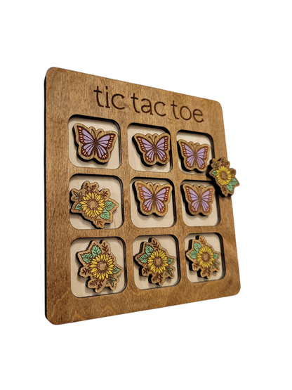 Eco Tic Tac Toe | Sunflowers & Butterflies