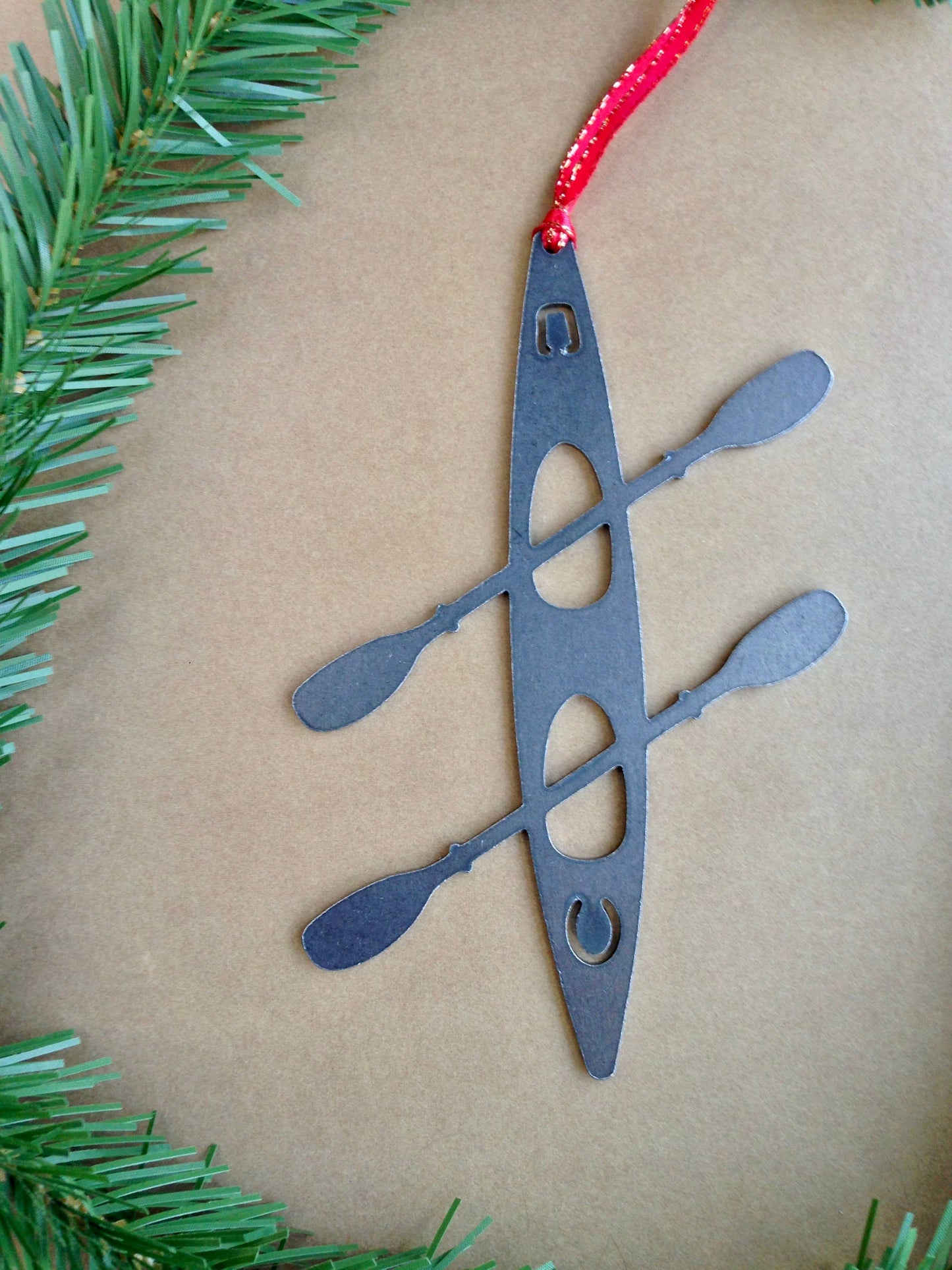 Double Kayak Ornament