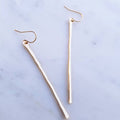 Hammered Bar Earrings