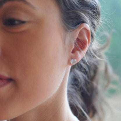 Disco Ball Crystal Stud Earrings