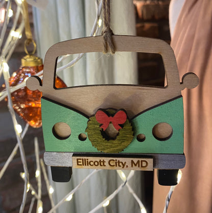 ‘Ellicott City’ VW Bus Ornaments