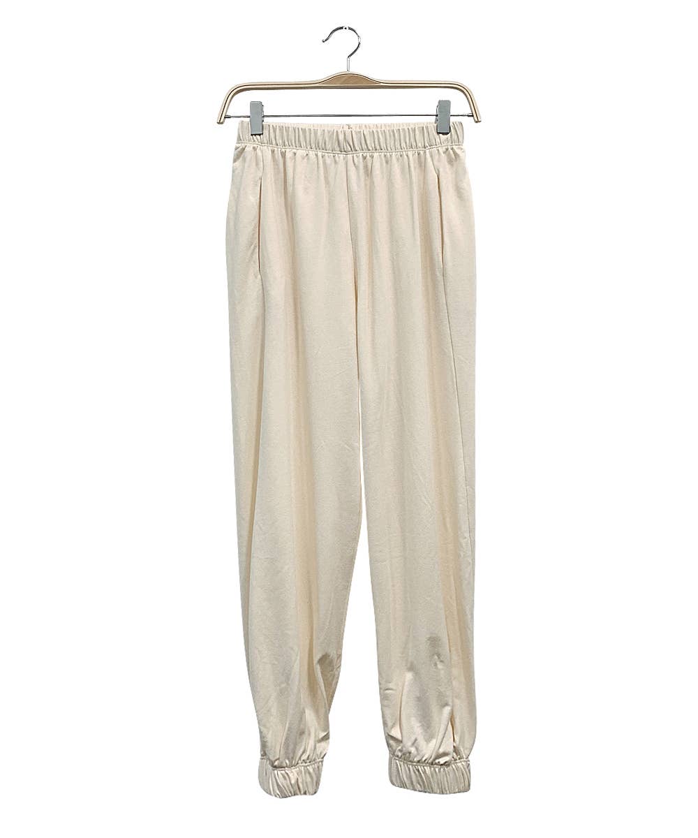 Hemp/Cotton Cream Joggers
