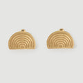 Francesca Semi Disc Earrings