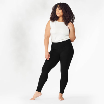 Organic Cotton Leggings | Charcoal or Black