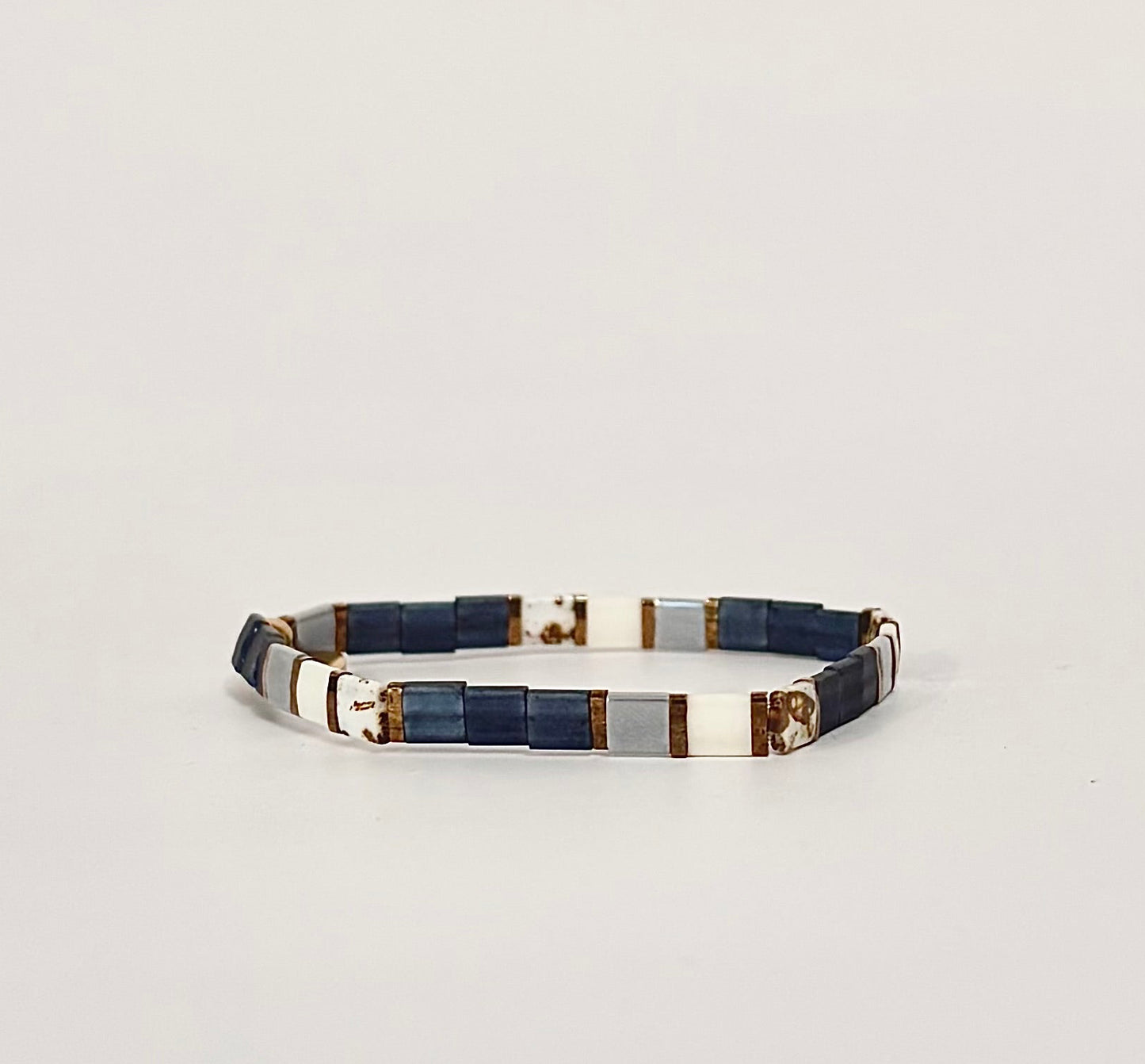 Flat Tila Bead Bracelets