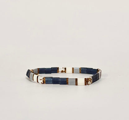 Flat Tila Bead Bracelets