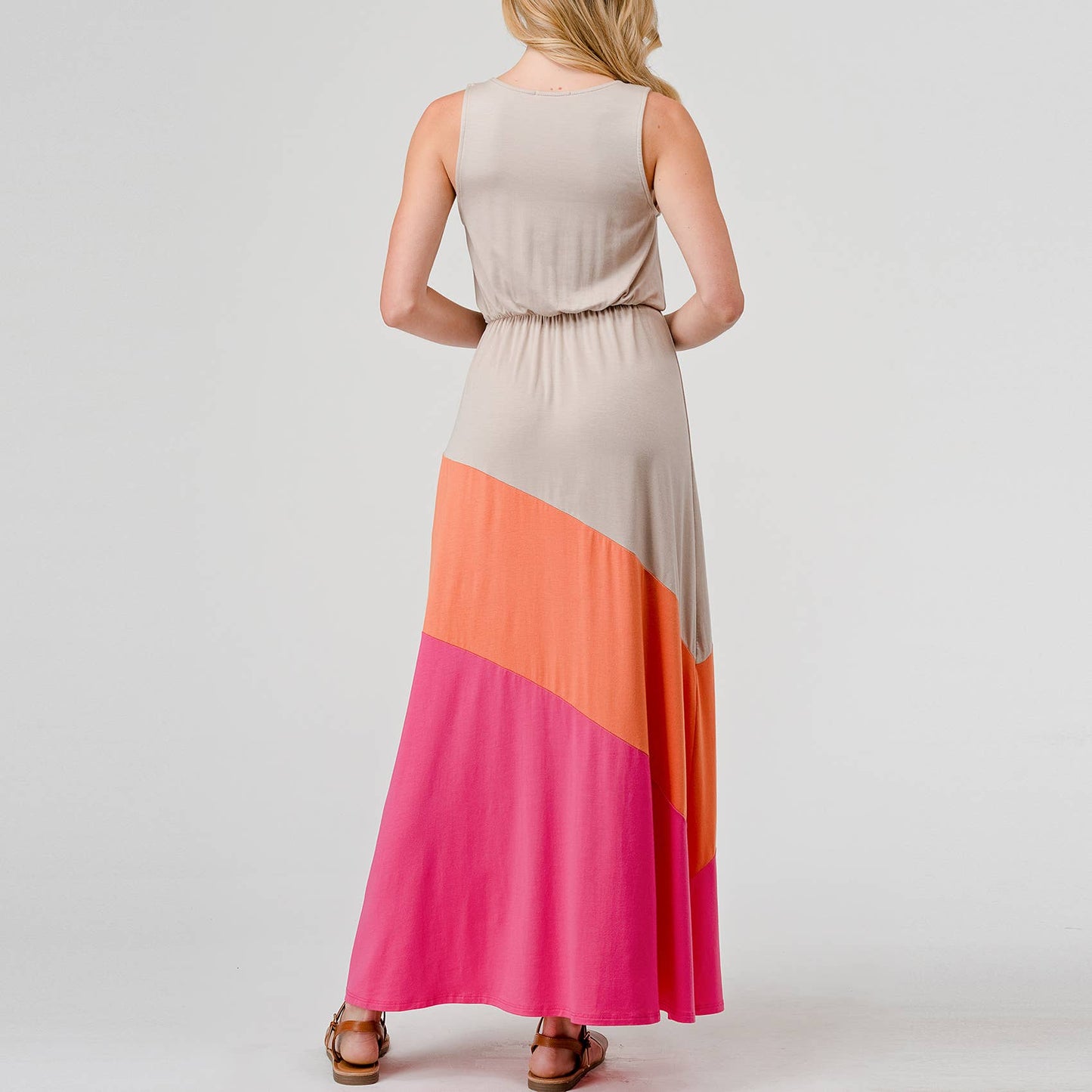 Retro Stripe Modal Maxi
